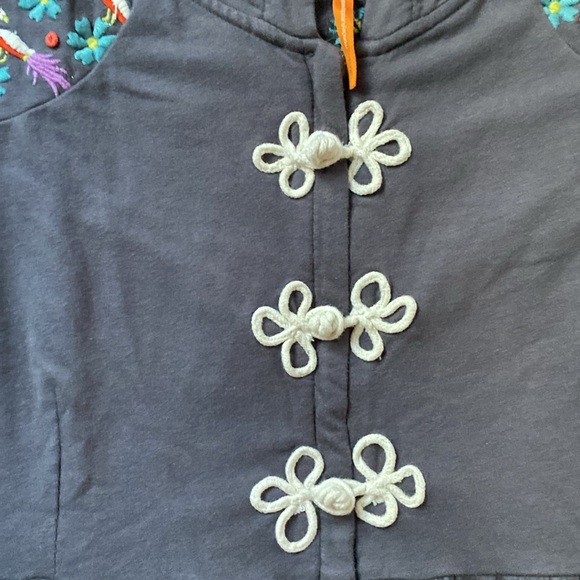 SUNDAY (days of the week) zippered layering top L - Picture 4 of 10